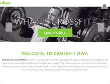 Tablet Screenshot of crossfitnwa.com